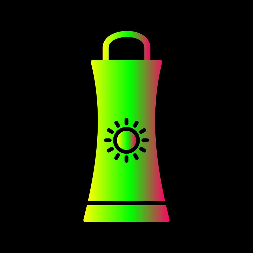 Sunblock Cream Vector Icon
