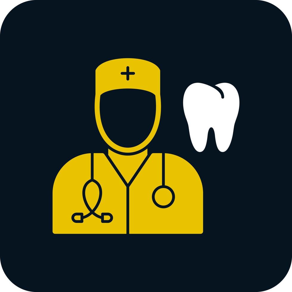 Male Dentist Vector Icon Design