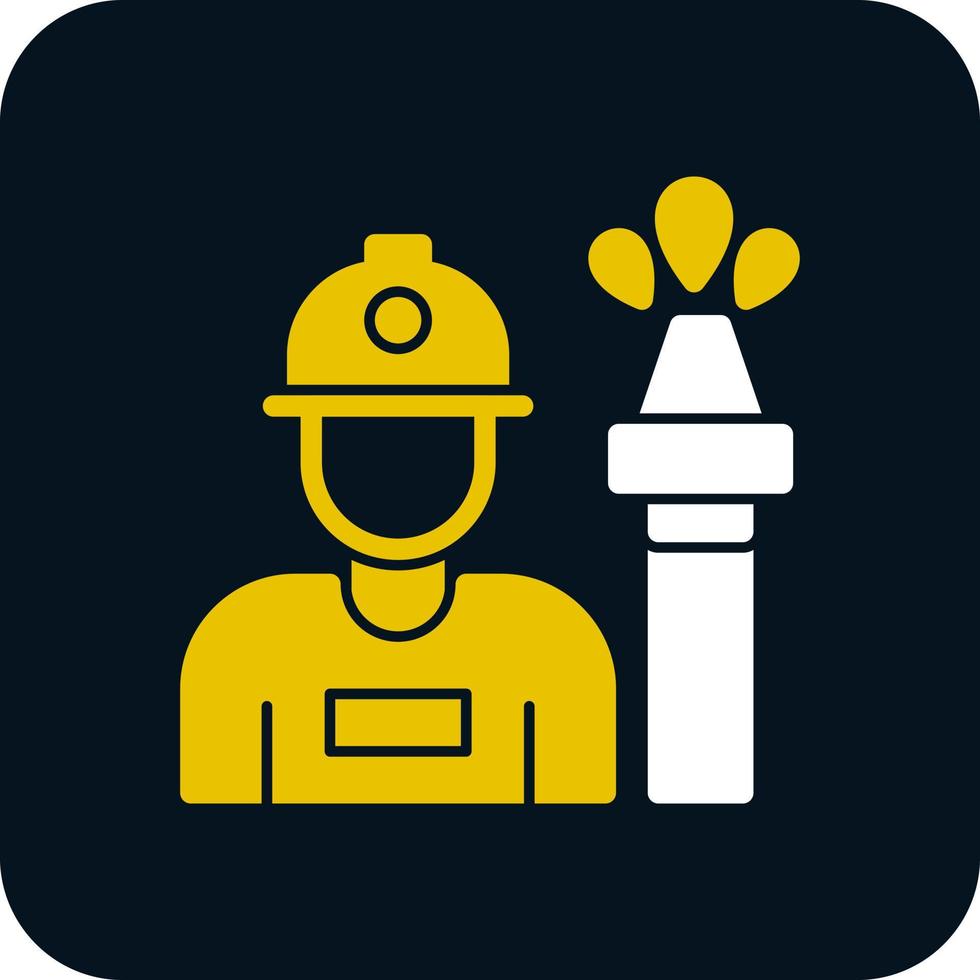 Fireman Vector Icon Design