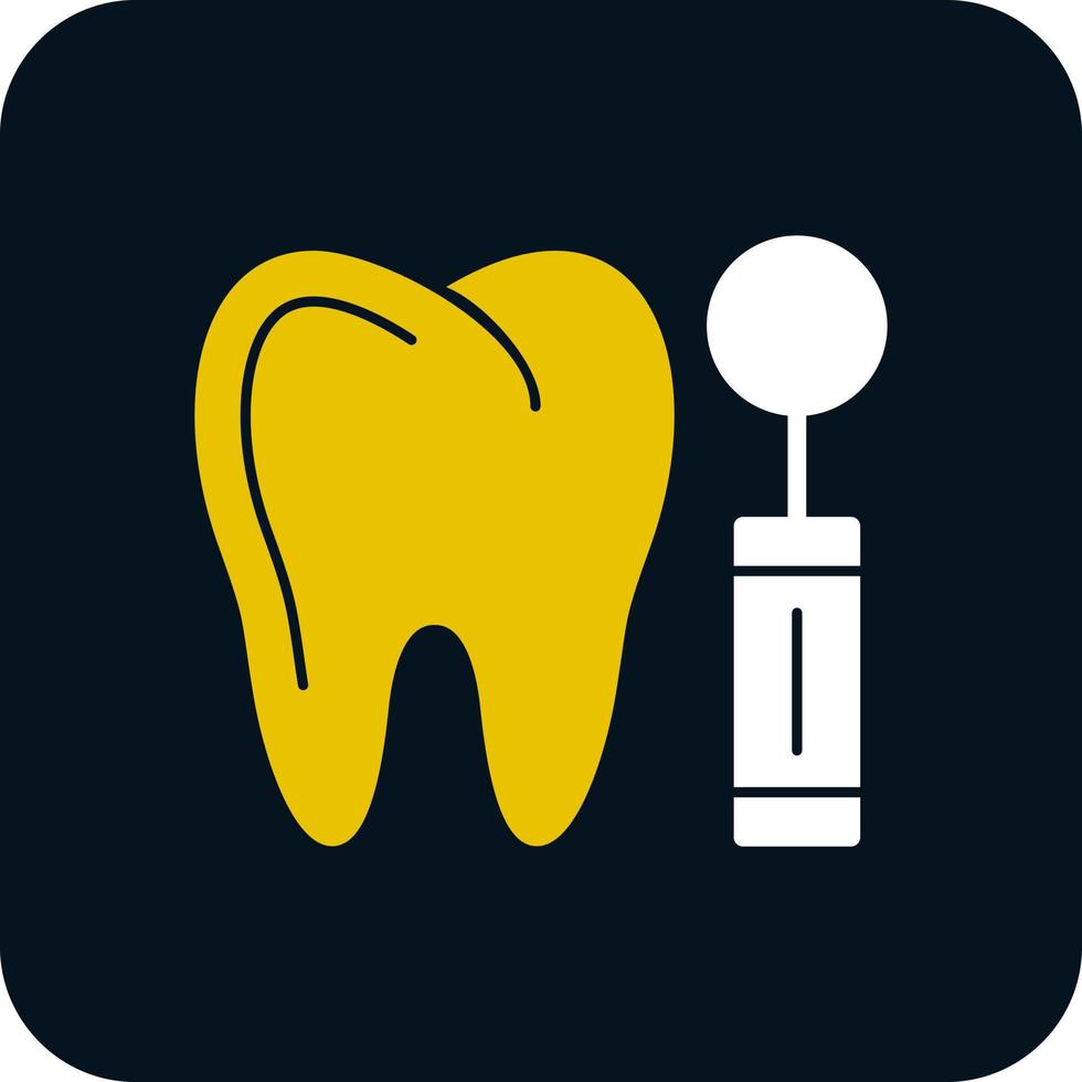 diseño de icono de vector de espejo de dentista