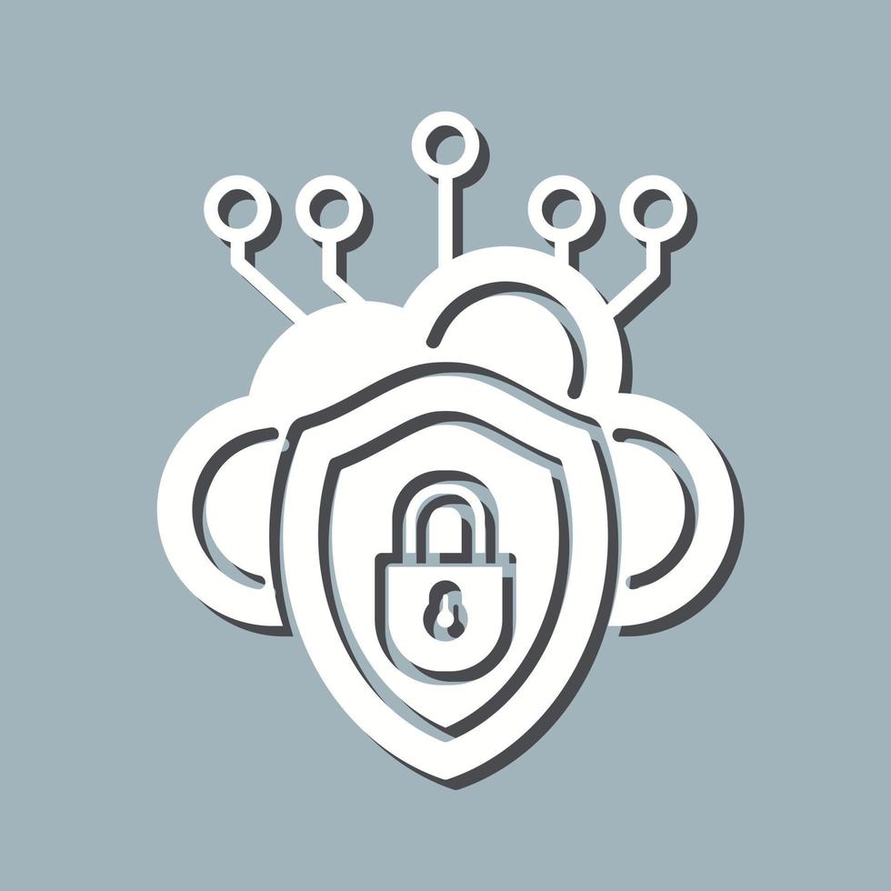 Cloud Security Vector Icon