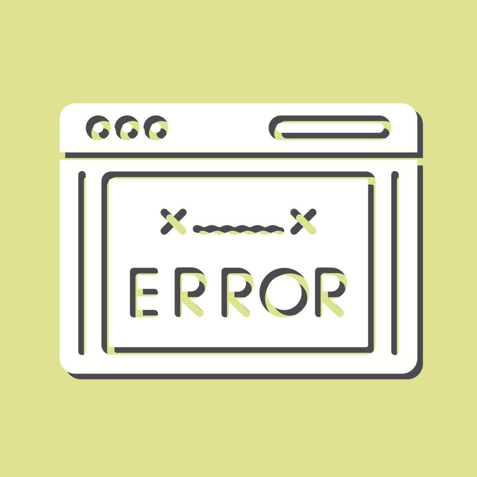 icono de vector de código de error