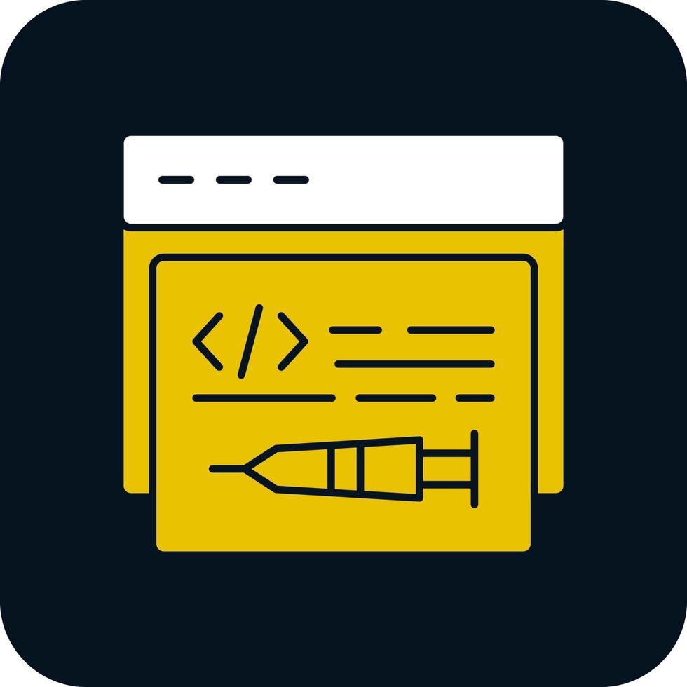 Code Injection Vector Icon Design