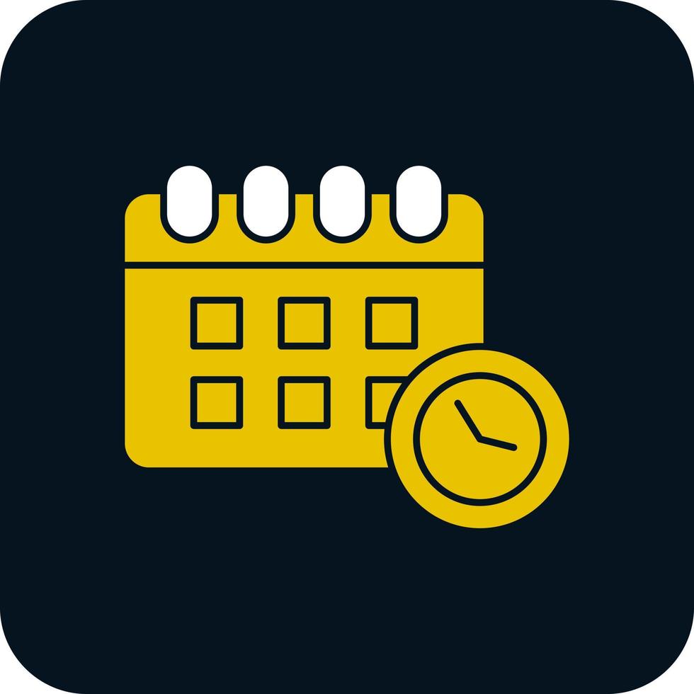 diseño de icono de vector de horario