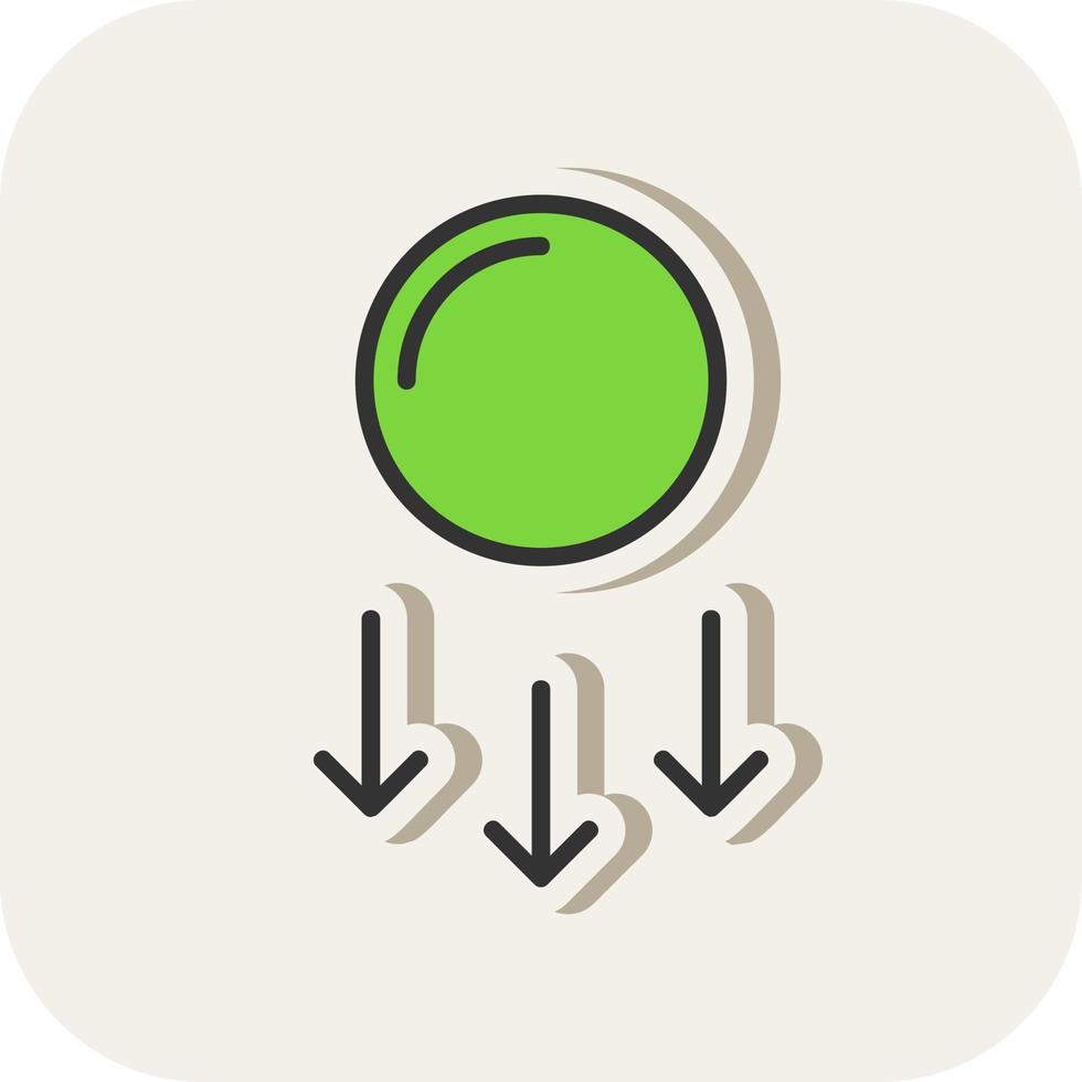 Gravitational Energy Vector Icon Design