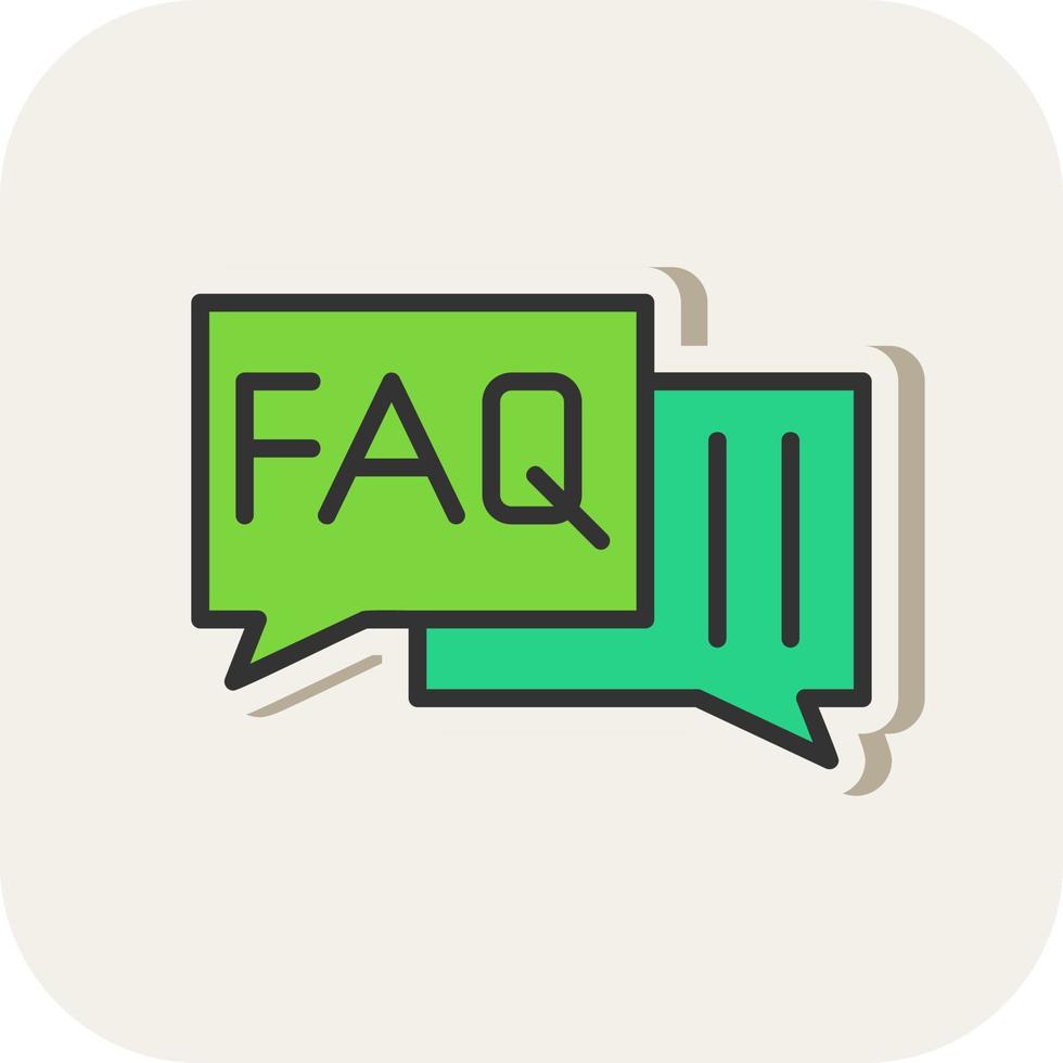 Faq Vector Icon Design