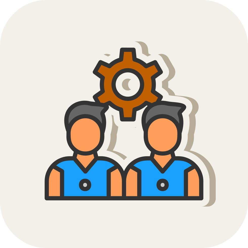 Team Management Vector Icon Design