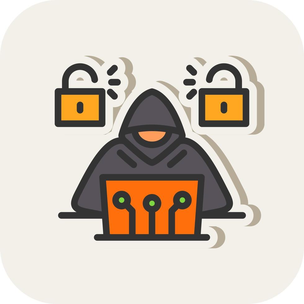 Cyber Attack Vector Icon Design