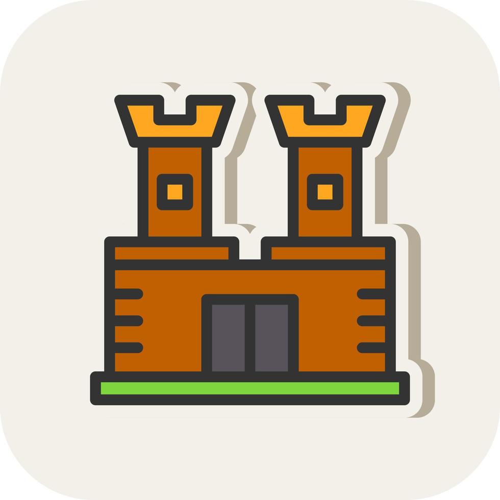 Castle Vector Icon Design