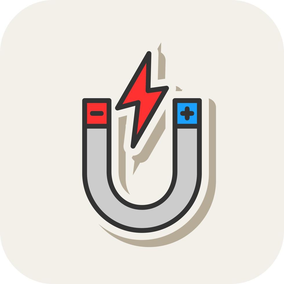 Magnetic Energy Vector Icon Design