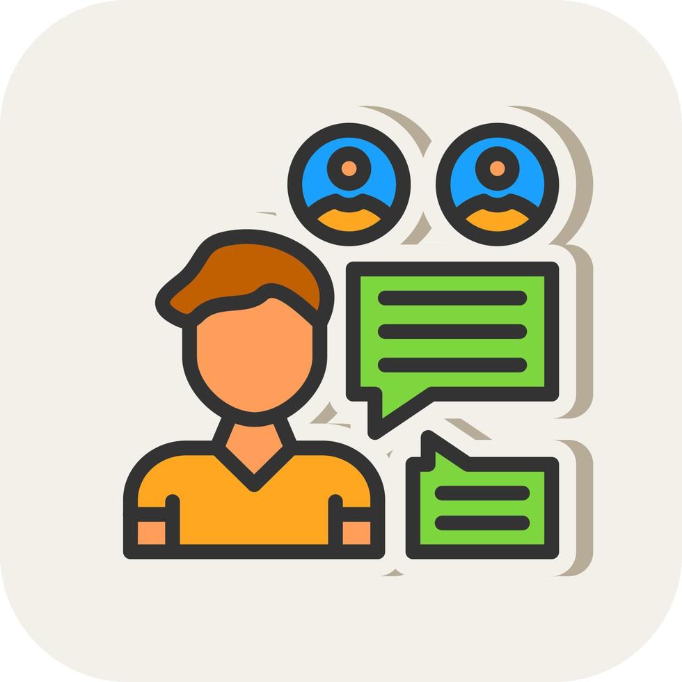 Discussion Vector Icon Design