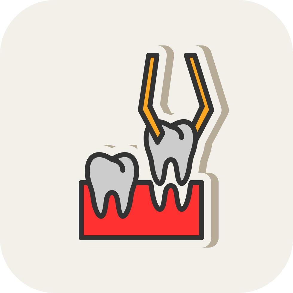 diseño de icono de vector de extracción de dientes