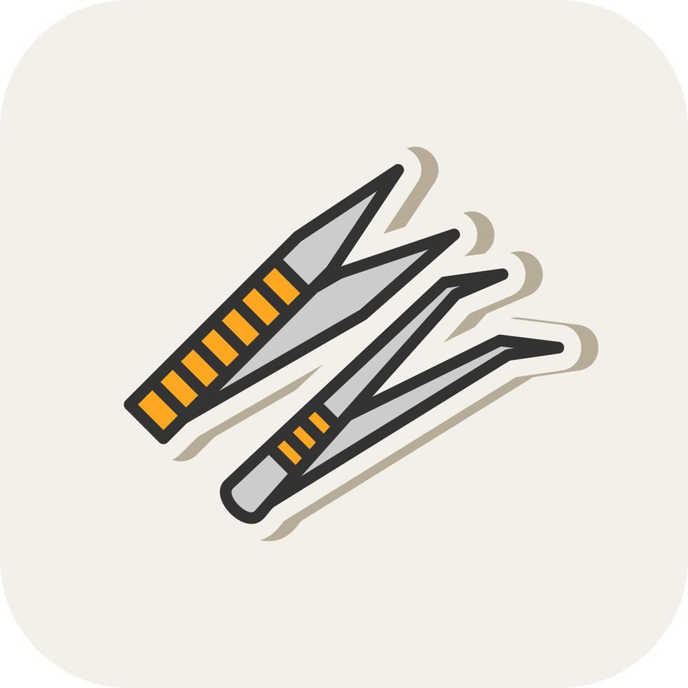 Tweezers Vector Icon Design