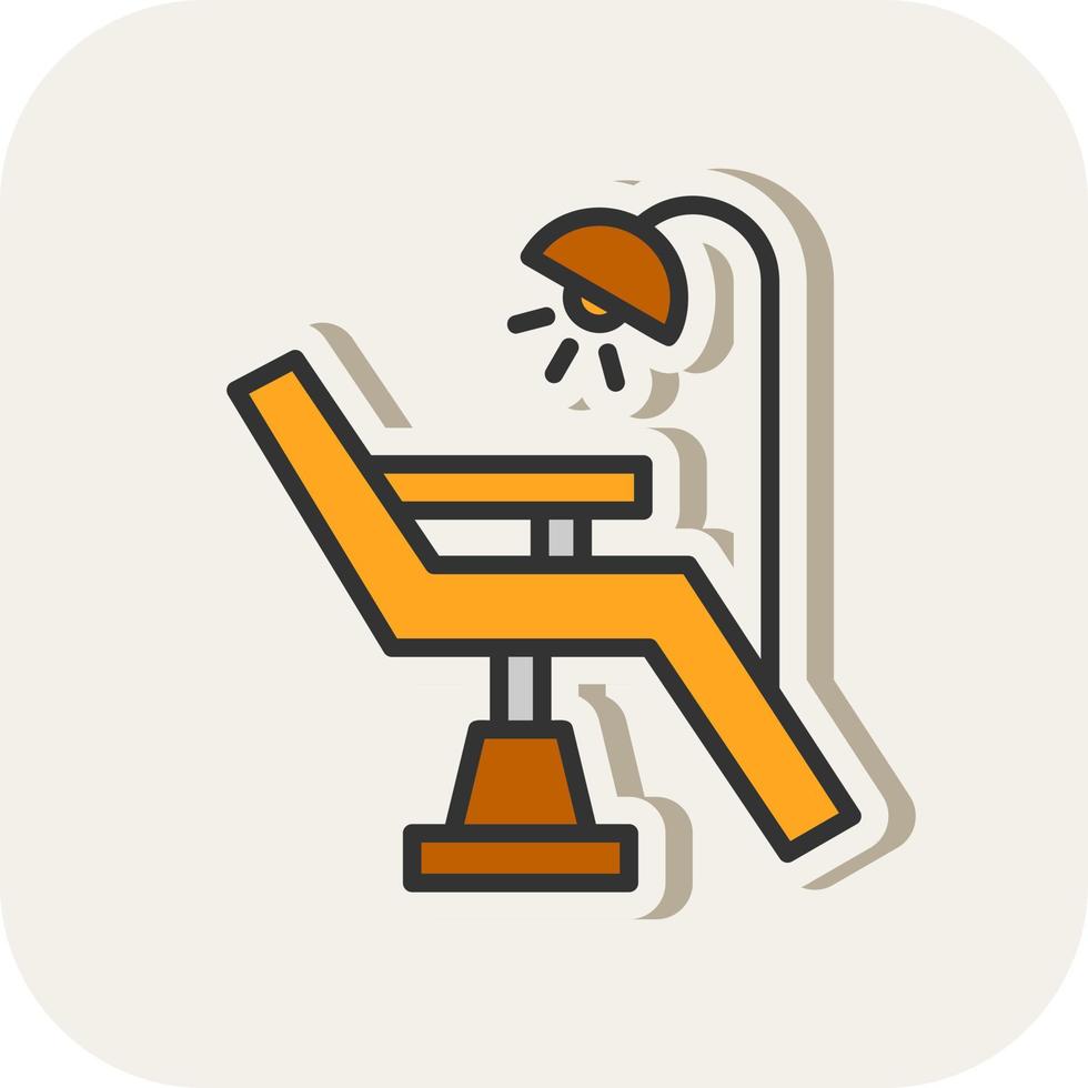 Dentist Chair Vector Icon Design