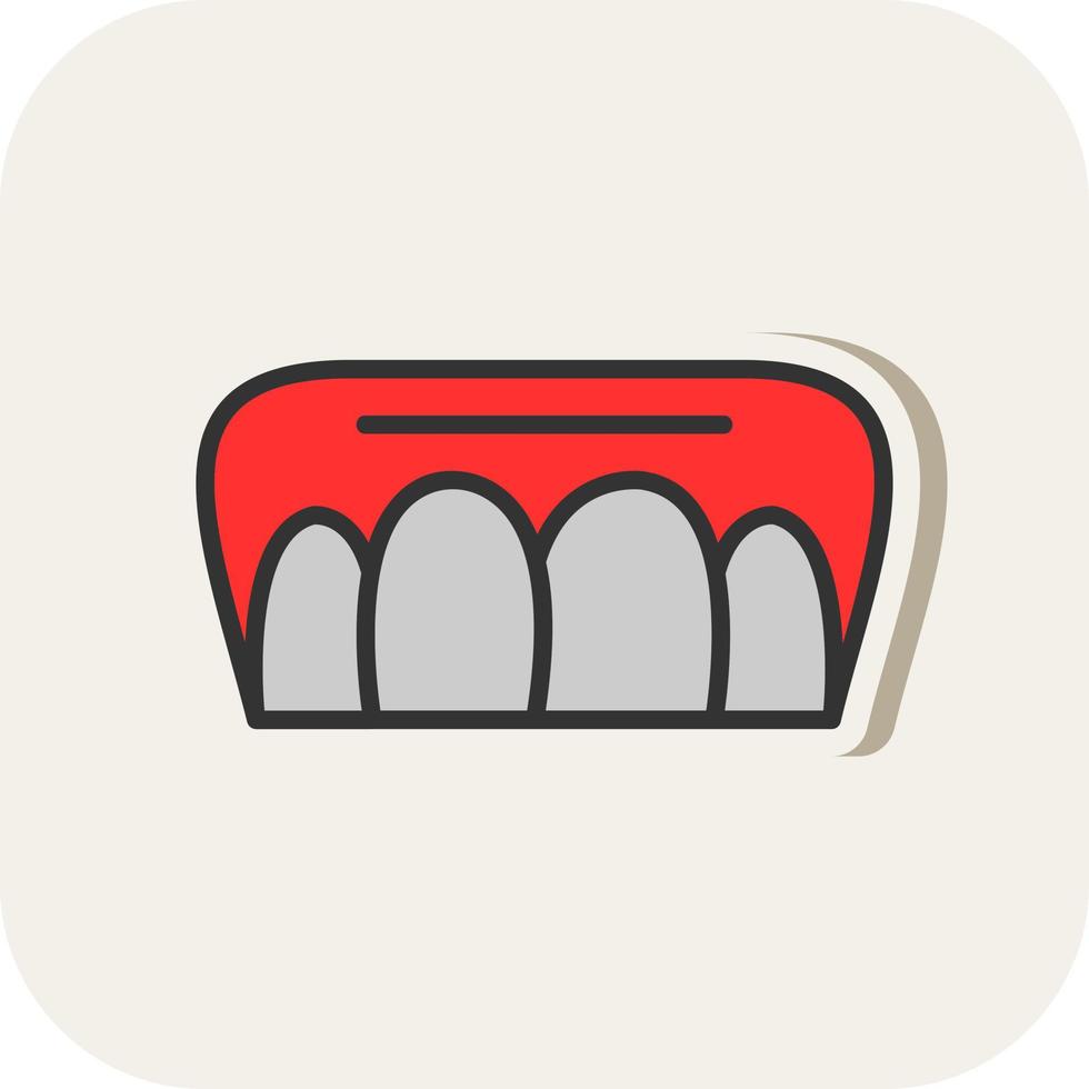 Incisor Vector Icon Design