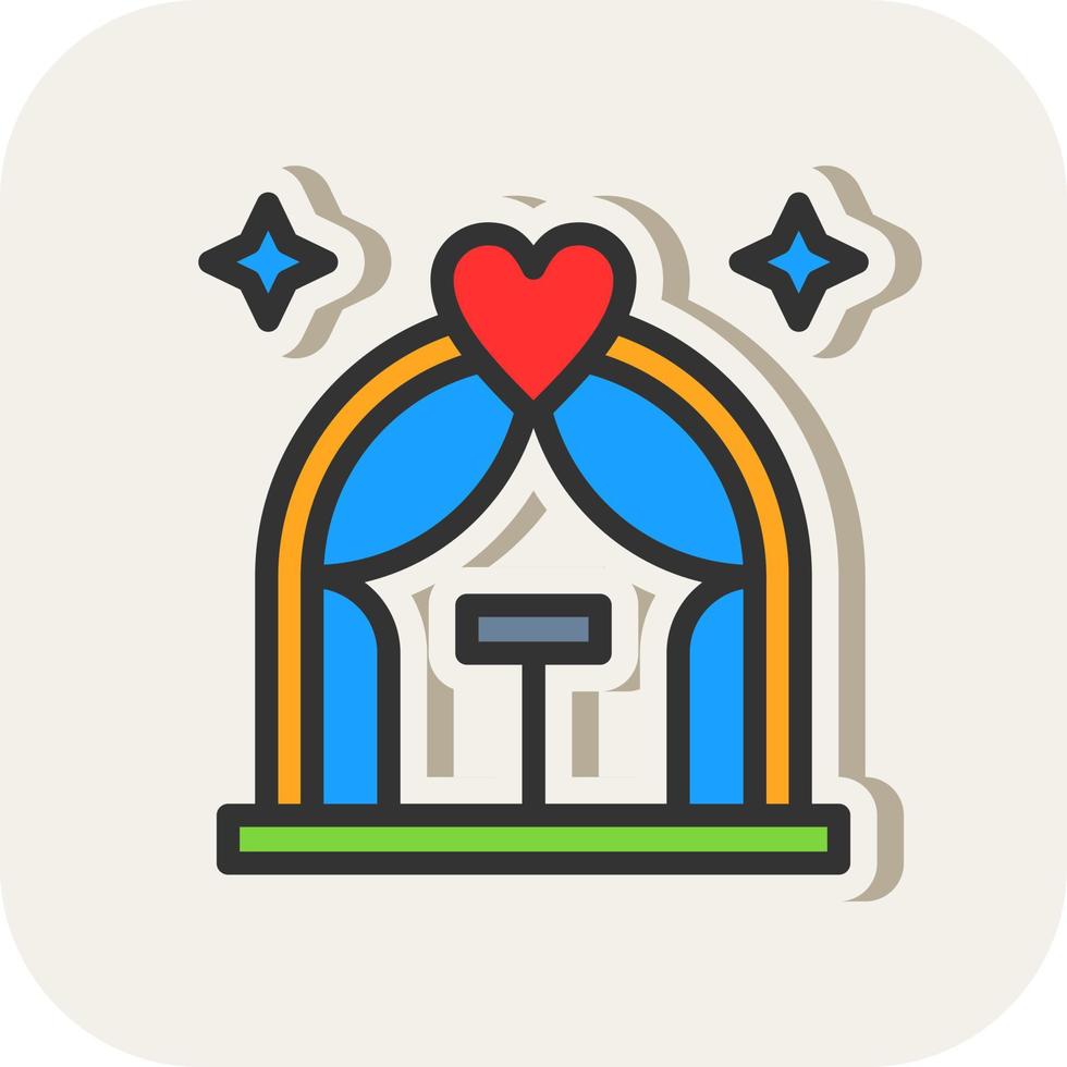 Wedding Arch Vector Icon Design