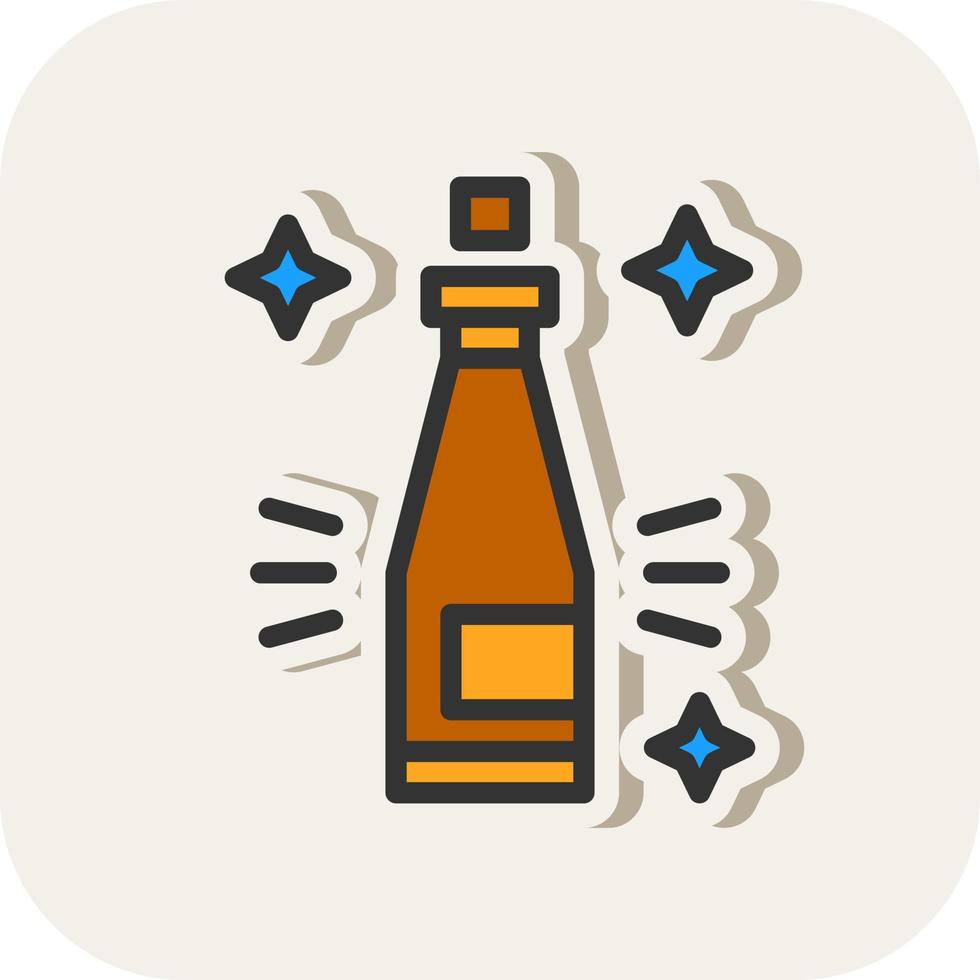 Champange Vector Icon Design