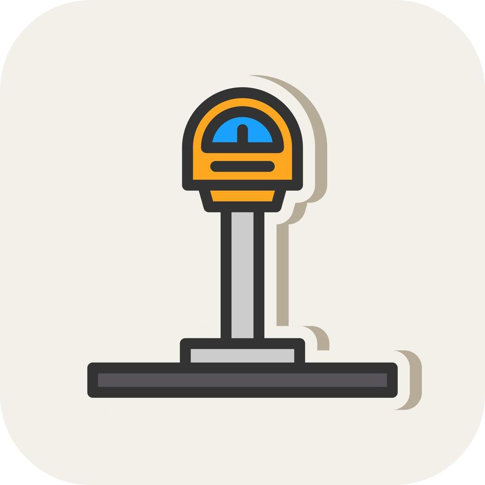 Parking Meter Vector Icon Design