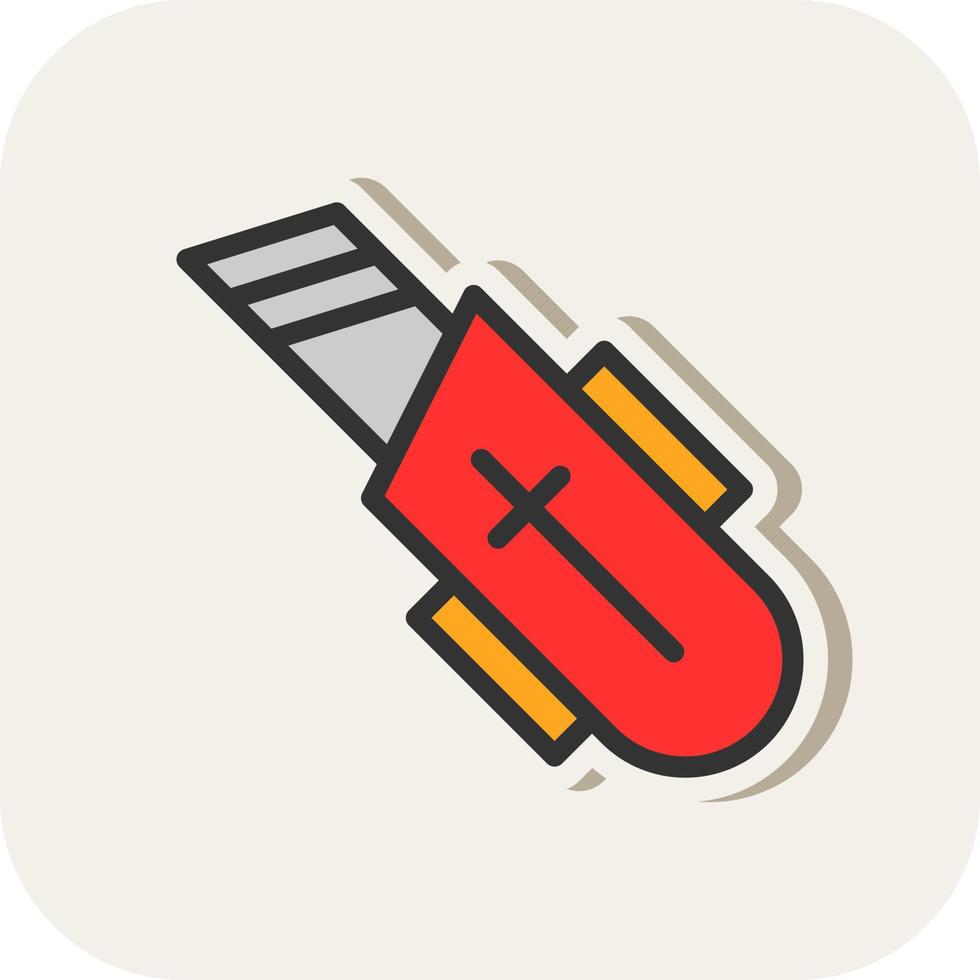 Utility Knife Vector Icon Design
