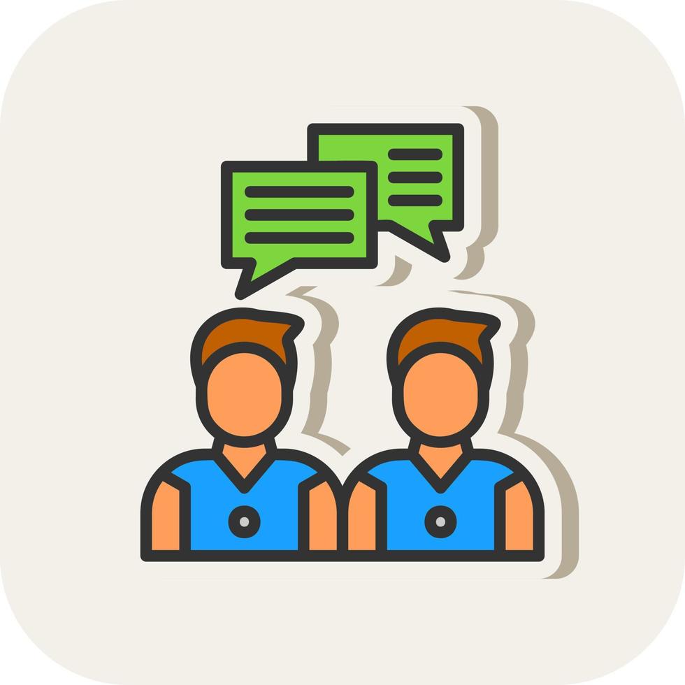 Face To Face Vector Icon Design