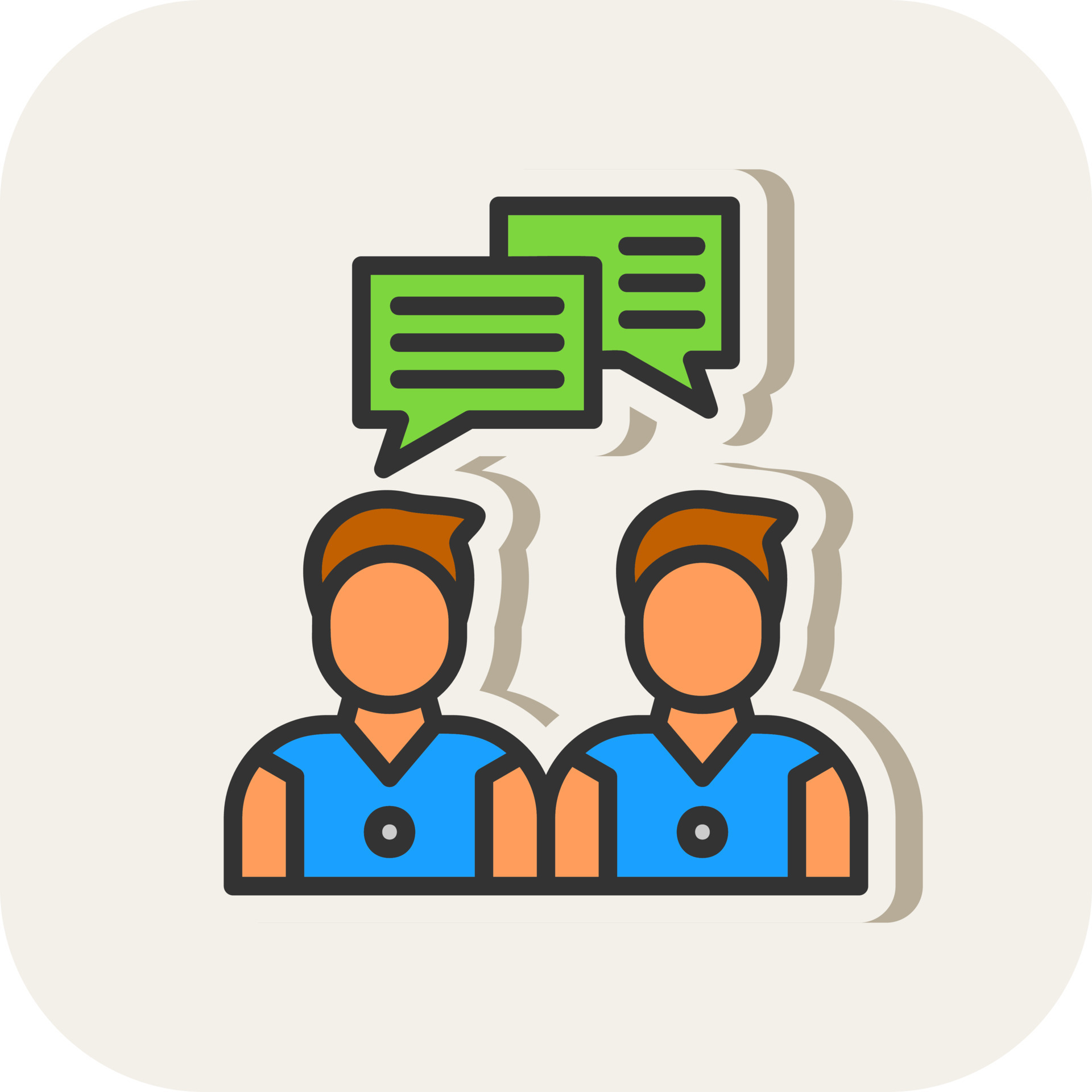 Face To Face Vector Icon Design 20770047 Vector Art at Vecteezy