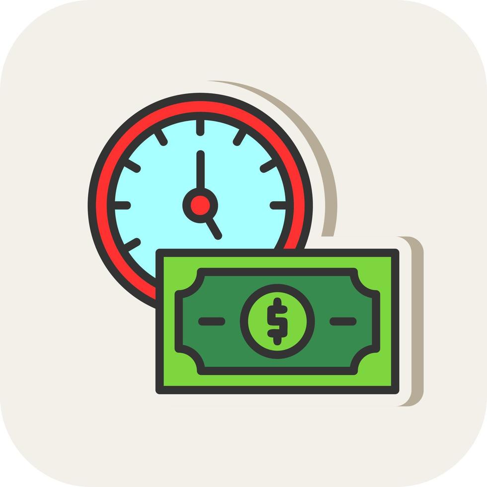 Time Is Money Vector Icon Design