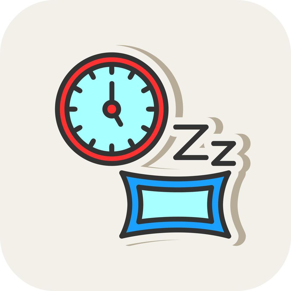 Sleeping Time Vector Icon Design