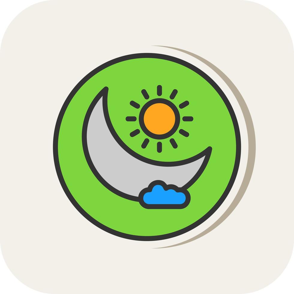 Day ANd Night Vector Icon Design