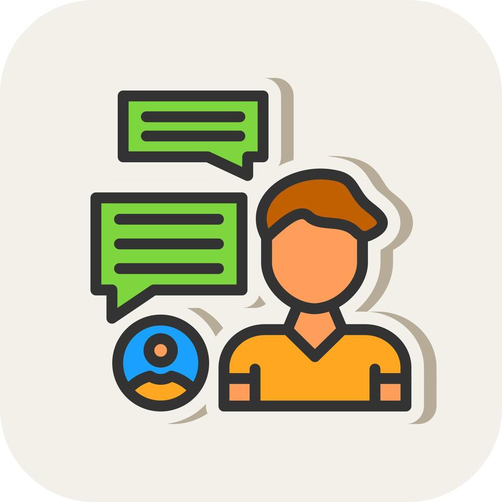 Discussion Vector Icon Design