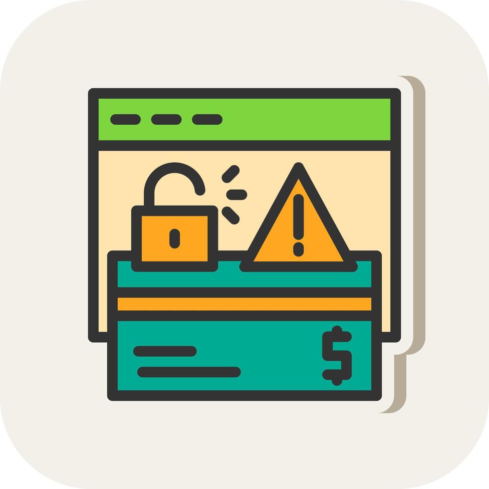 Online Robbery Vector Icon Design