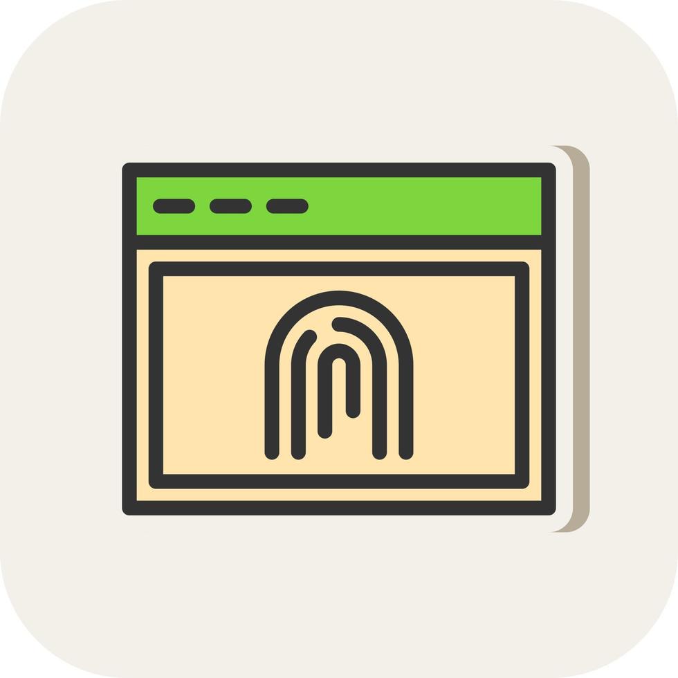 Biometric Vector Icon Design