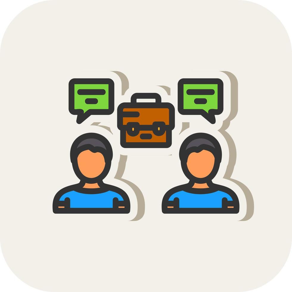 Business Meeting Vector Icon Design