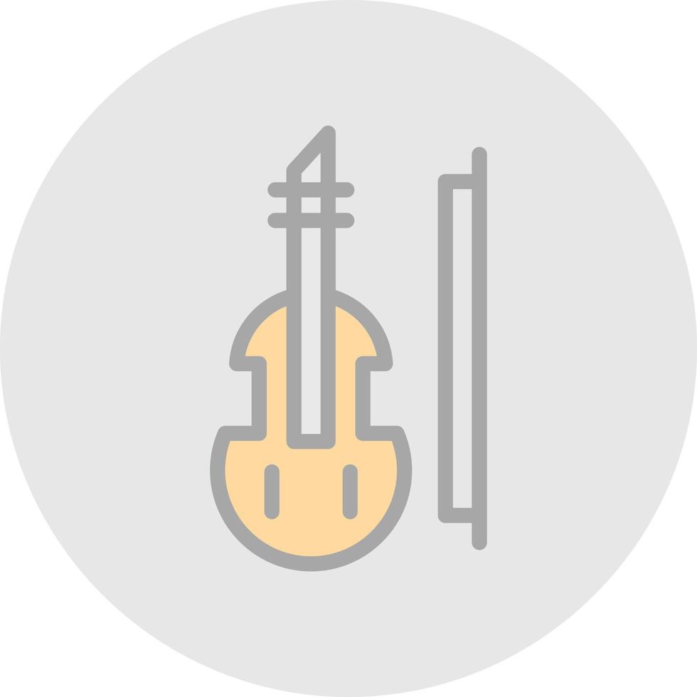 diseño de icono de vector de violín