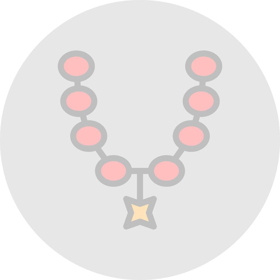 Necklace Vector Icon Design
