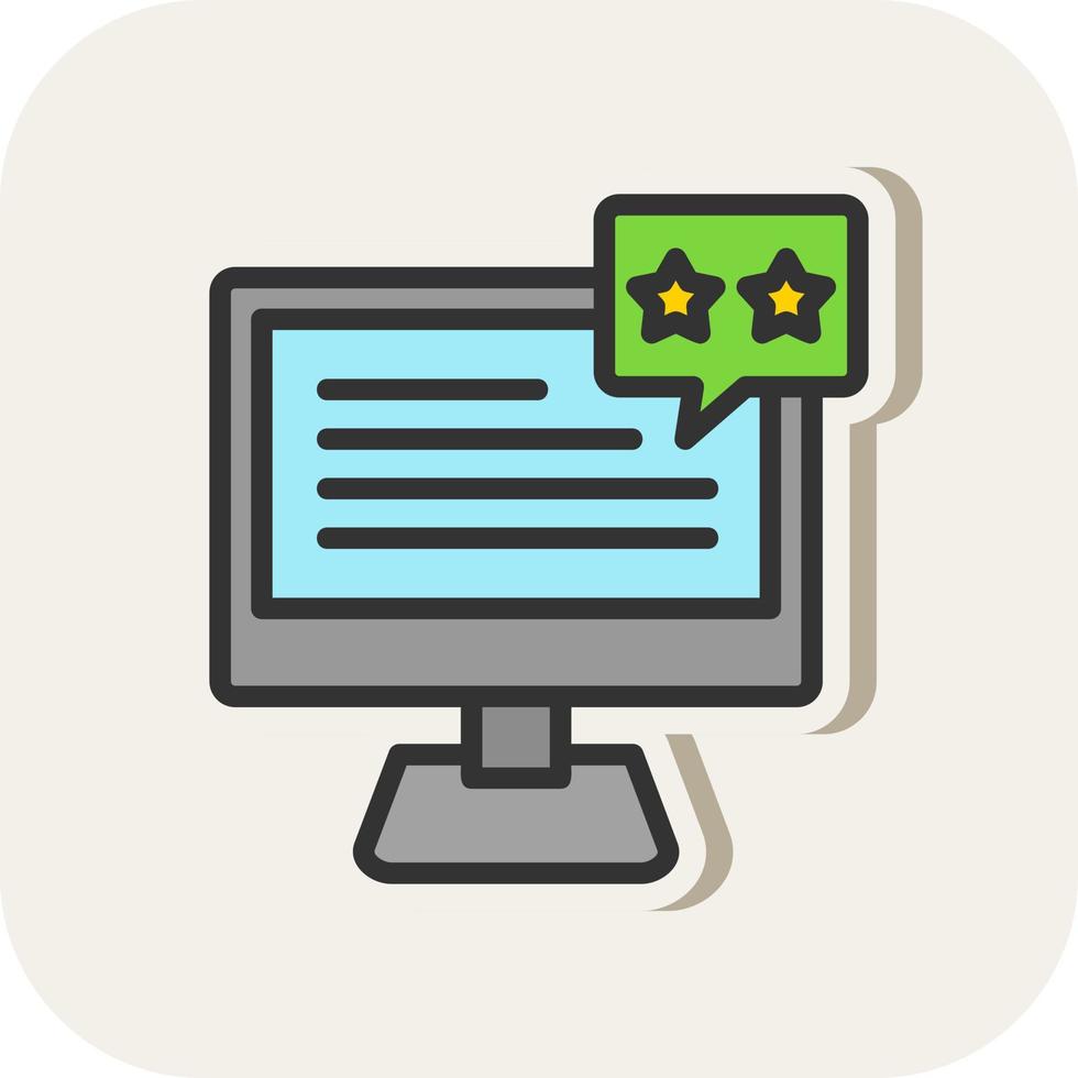 Review Vector Icon Design