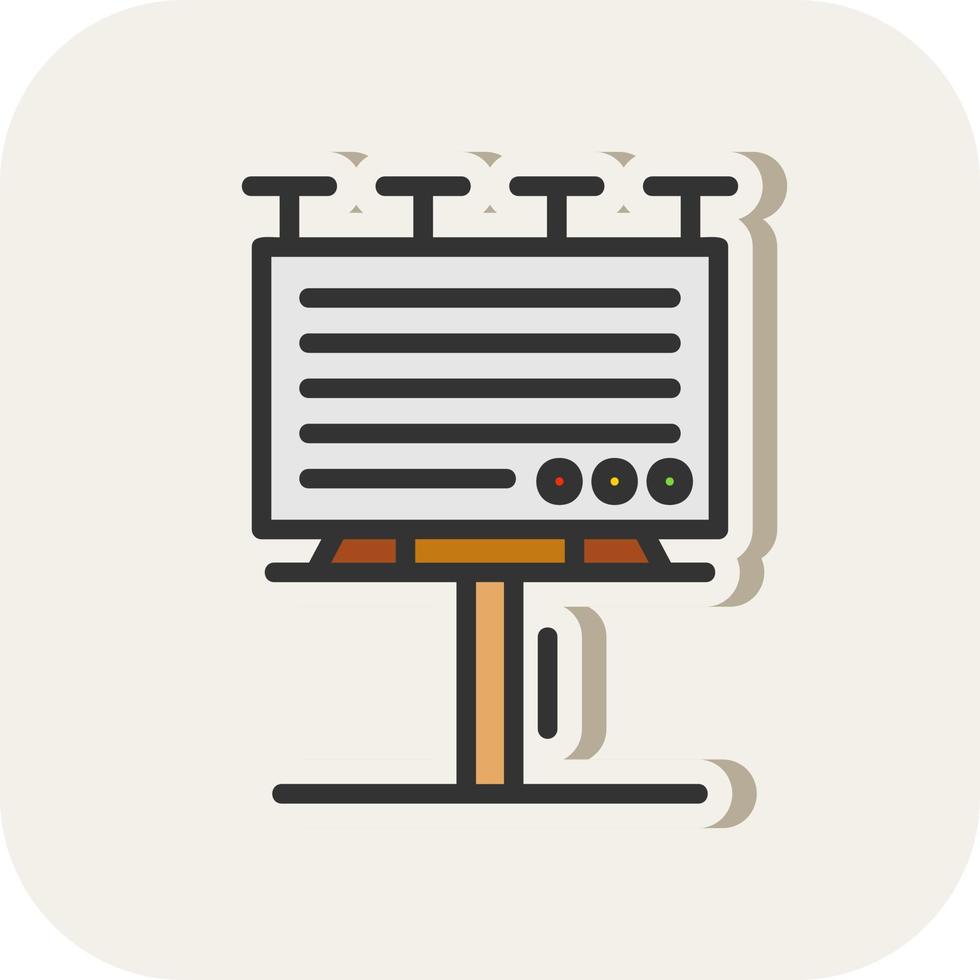 Billboard Vector Icon Design