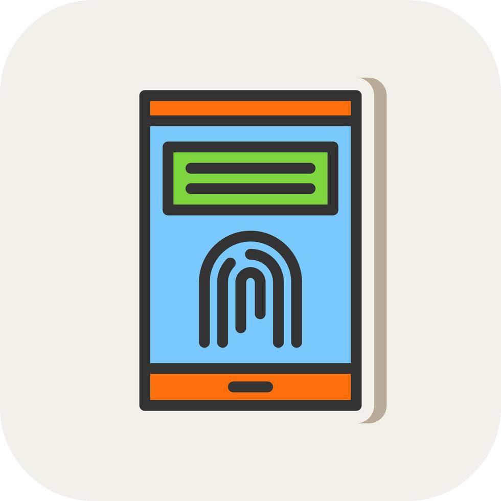 Finger Print Vector Icon Design