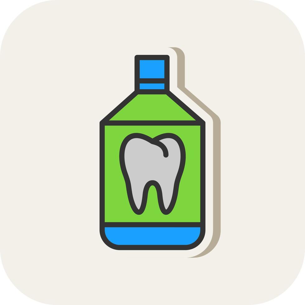 Mouthwash Vector Icon Design