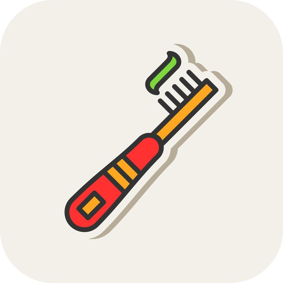 diseño de icono de vector de cepillo de dientes