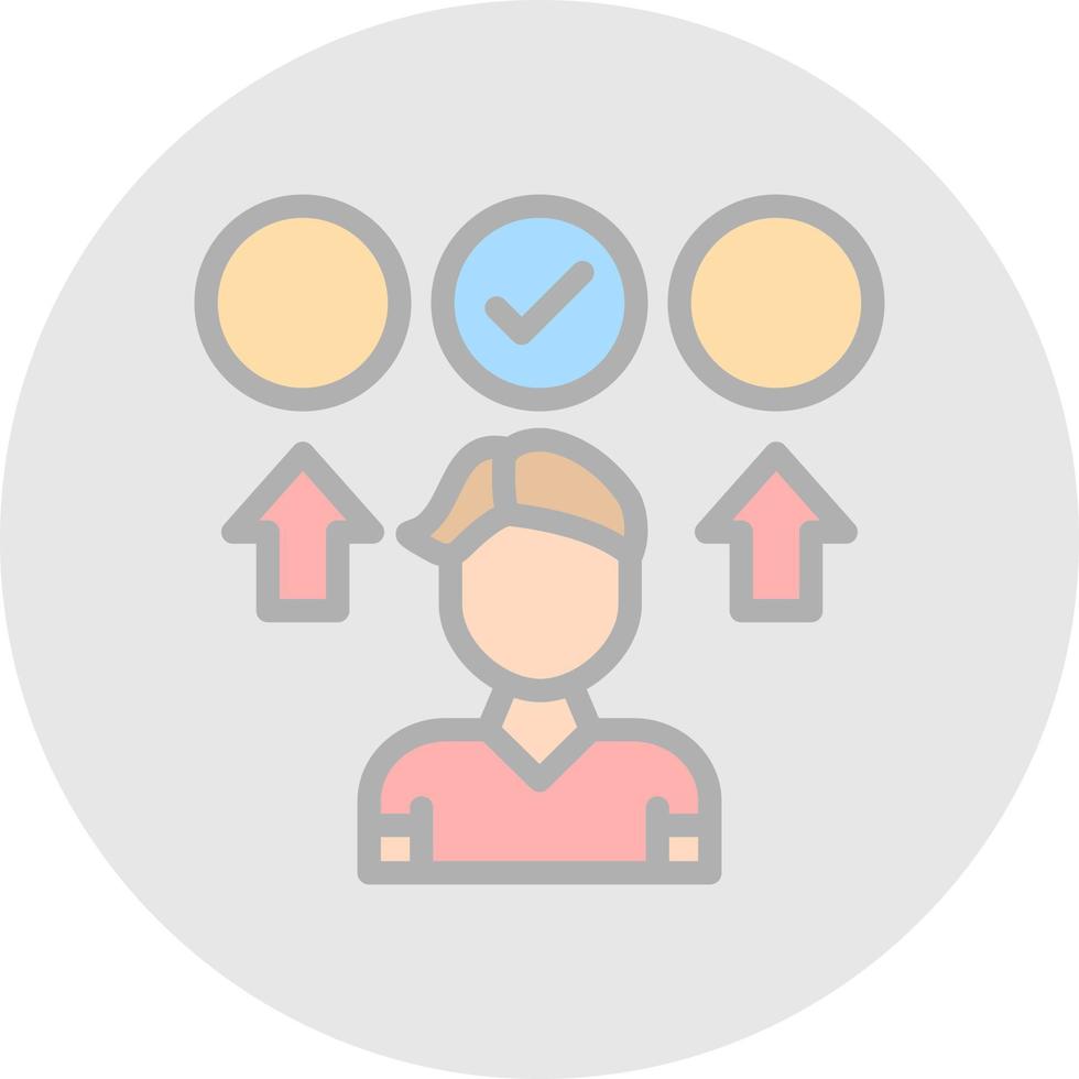 Decision Making Vector Icon Design