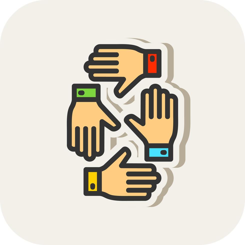 Teamwork Vector Icon Design