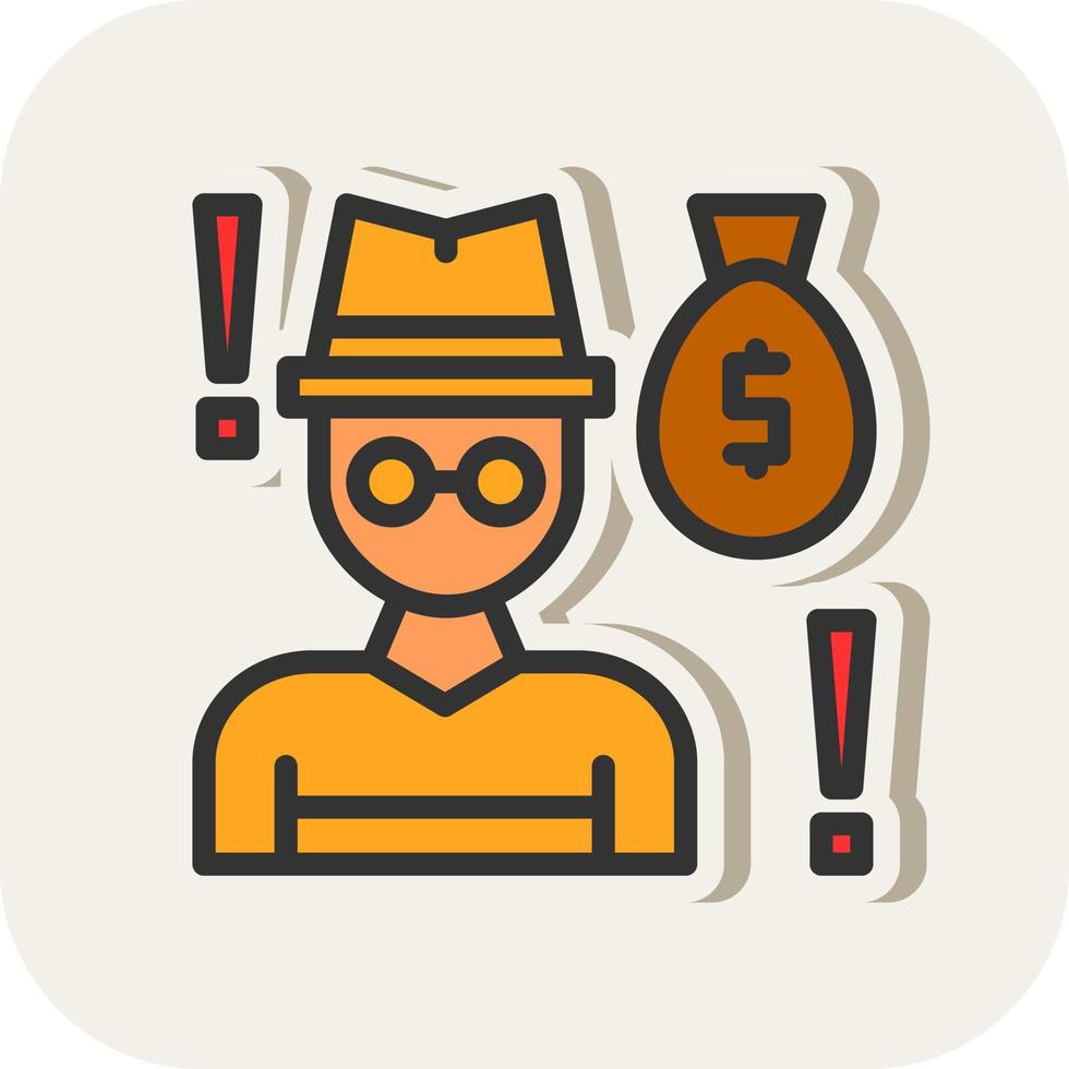 Robbery Vector Icon Design