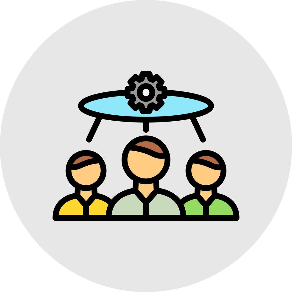Brainstorming Vector Icon Design