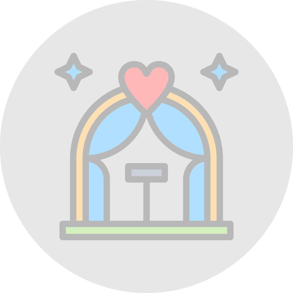 Wedding Arch Vector Icon Design