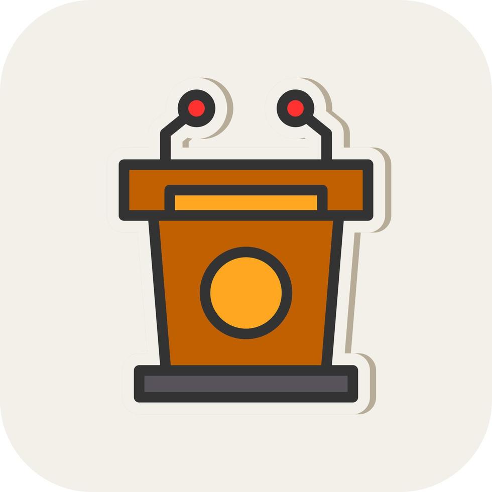 Podium Vector Icon Design