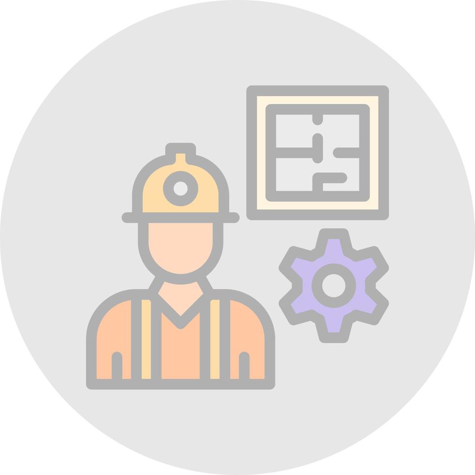 Civil Engineer Vector Icon Design