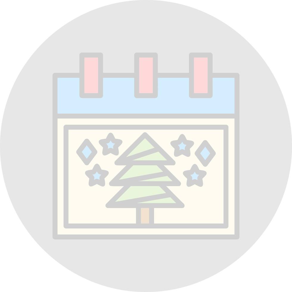 Christmas Tree Vector Icon Design