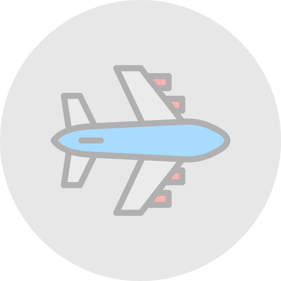 diseño de icono de vector de avión