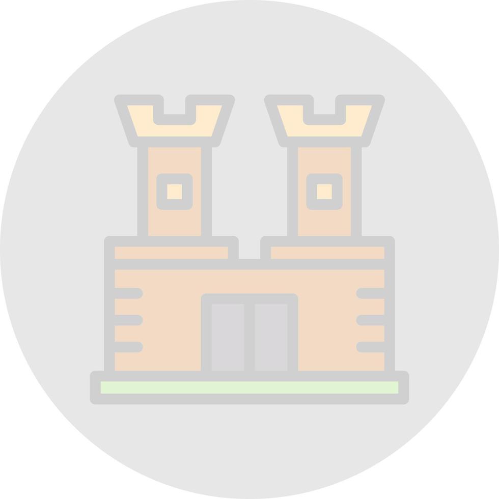 Castle Vector Icon Design