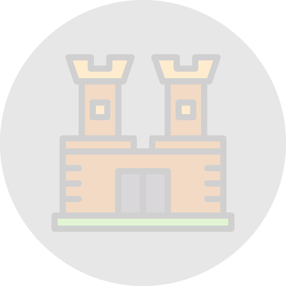 diseño de icono de vector de castillo